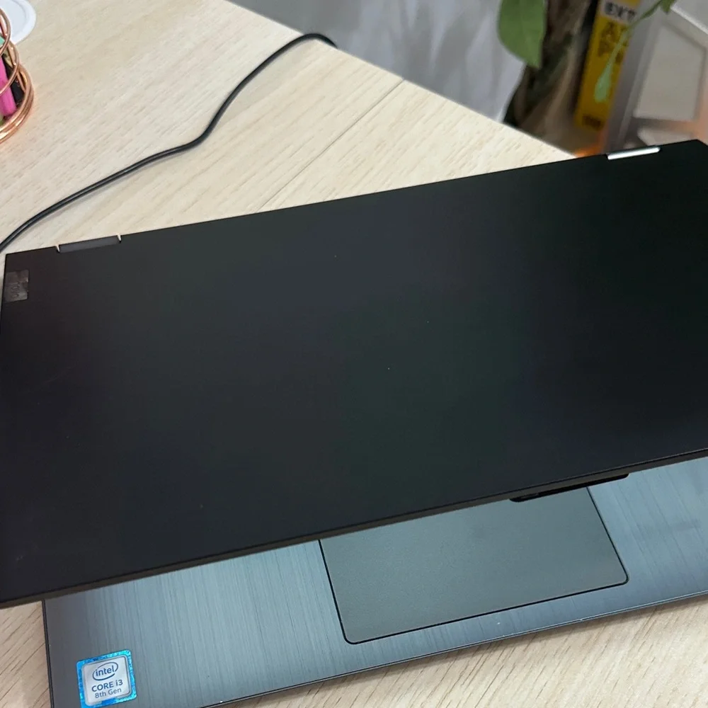 Lenovo Black Laptop with Silver Accents